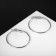 Earrings-rings 6 pairs "Mood" classic, color silver