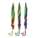 Rainbow umbrella, semi-automatic, with a whistle, r = 38cm, the color of mix