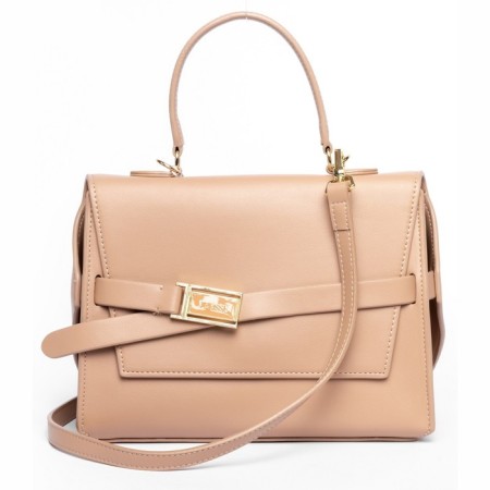 Women's bag, eco -leather, Versse beige, 26x10x20 cm