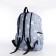 School backpack from textiles on a zipper, 3 pockets, pencil case, blue color