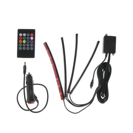 Salon backlight 9 LED-5050, 14 cm, remote control, light music, multicate RGB, 4 pcs-1