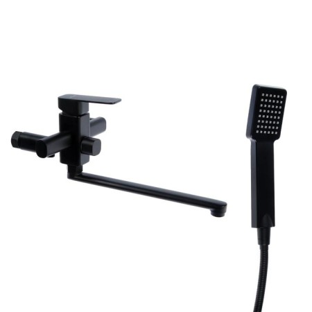 Accoona A7122F bath mixer, silumin, 35 mm cartridge, pour 30 cm, black