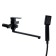 Accoona A7122F bath mixer, silumin, 35 mm cartridge, pour 30 cm, black