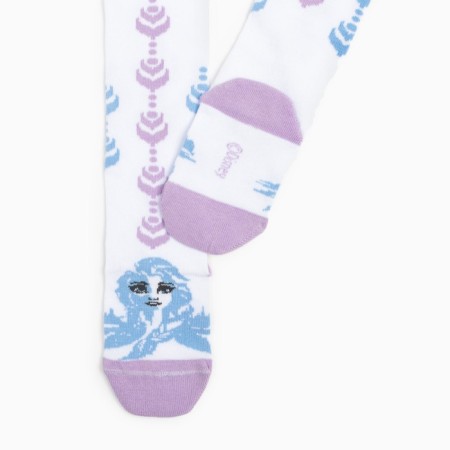 Pantyhose children's "Elsa", cold heart, height 92-98 cm, white color-4