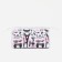Cosmetic bag with lightning, white color