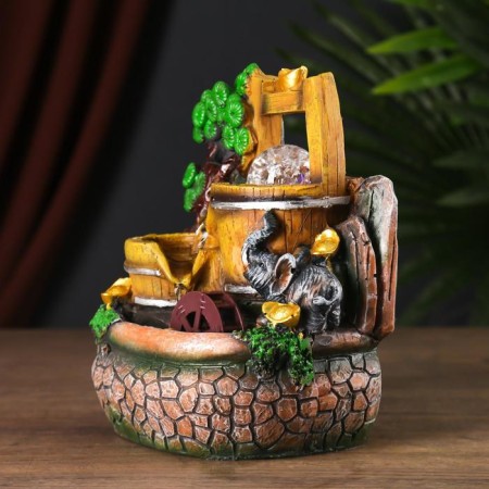 Table Polystone Fountain from the Water Mill network 21x18x15 cm-2