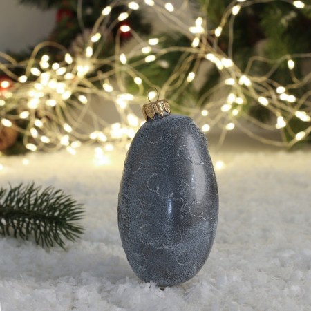 Christmas tree toy "owl" manual painting, 11 cm-1