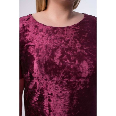 Female dress, size 58, burgundy color-3