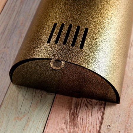 Mail box without a lock (with a loop), vertical, “semicircular”, bronze-10