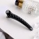 Hair clip "beads" 10.5 cm, black