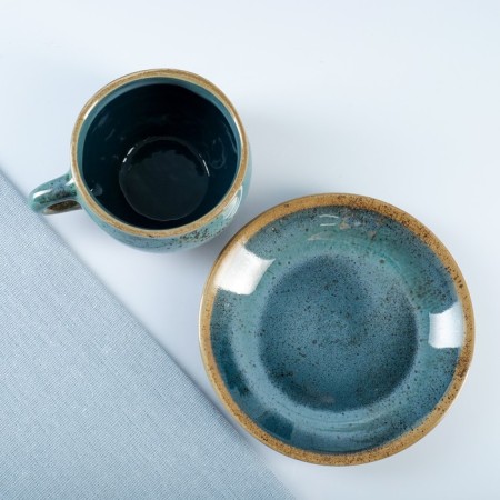 A cup with a saucer, blossom, 0.23 l, 9 cm-2