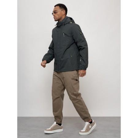 Sports male jacket, size 50, dark gray color-7