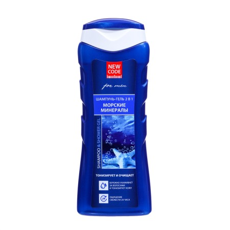 Shampoo-gel 2B1 New Code "Sea Minerals", 250 ml-3