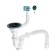 Aquant siphon for washing, 3 1/2 "x40 mm, straight -up/round overflows, with corrugation, direct -flowing, black