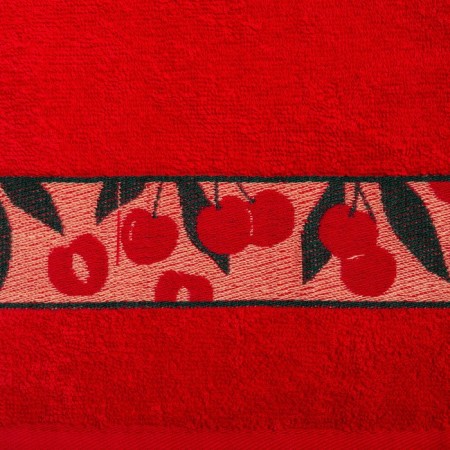 Tensor of a terry jacquard 30x60 cm, print cherry mix, cotton 100%, 340 g/m2-2