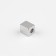 Tip for a cord, d = 4 mm, 10 × 7 × 8 mm, 10 pcs, silver color