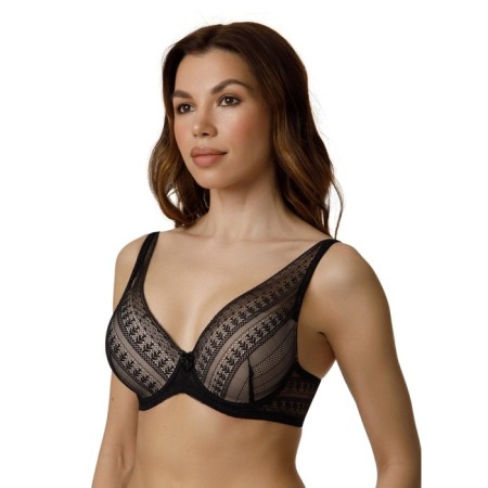 Women's bras of Lengy, size 85a, black color with silver peon-1