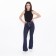 Women's jeans, dark blue color, size 34 (40)