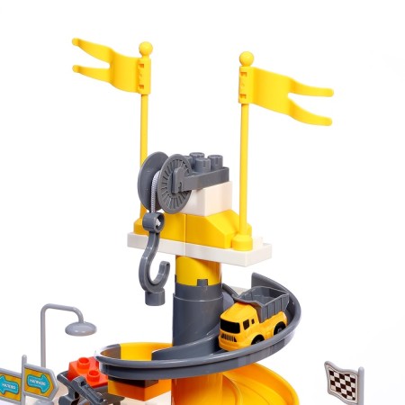 Interactive set-parking “Adventures at a construction site”, 4 machines in a set, mobile elements, accessories-6