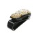 TORSO glasses holder, clamp with silver rhinestones, black