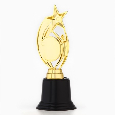 Cup Award Figure: Star "You are the Best" gold, plastic, 7 x 18.2 cm.-5