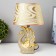 Table lamp "Swan" E14 40W gray-gold 15x19x32 cm Risalux