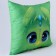 Square pillow "Dracos", green