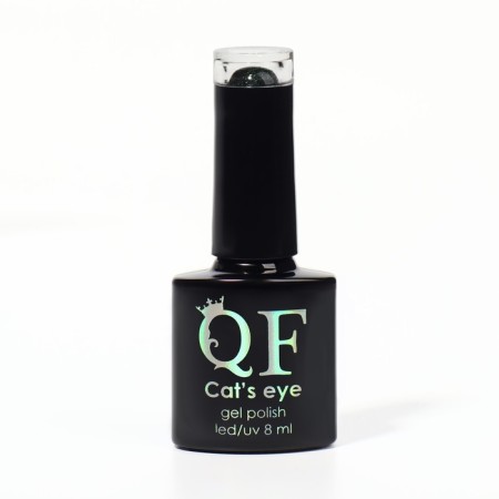 Nail gel polish, “cat`s eye”, 3 phase, 8ml, LED/UV, chameleon/green color (05)-6