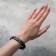 Silicone bracelet Directed, black and white color