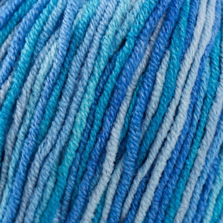 Yarn "Jeans Crazy" 55% cotton, 45% acrylic 160m/50g (8212 Blue-gray)-2