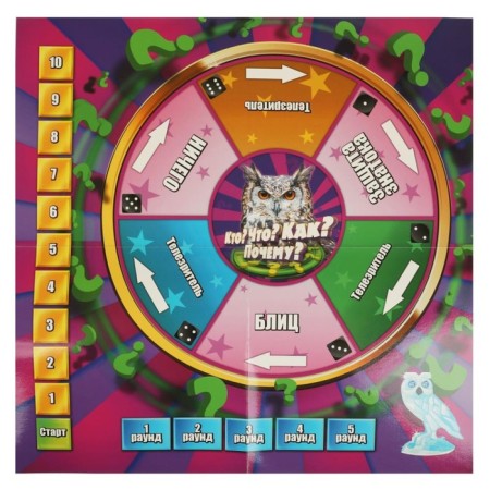 Board game "Who? What? How? Why? ", 2-4 players, 10+-1