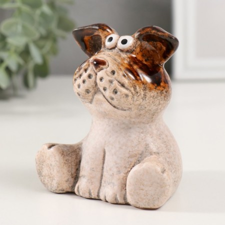 Souvenir Ceramics "Pyosik sits" 7.8x8.8x9.5 cm-3