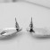 Earrings with pearls "abstraction" Bohemia, color silver