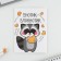 Gift set: notebook and magnetic bookmarks 2 pcs. "Be like a raccoon"
