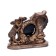 Table hours "Fireplace. Lear", discrete move, 23 x 8.7 x 19 cm, D-7 cm