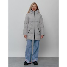 Women's winter jacket, size 44, light gray color