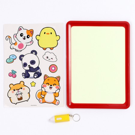 Light drawing. Drawing for drawing in the dark "Cute Beasts", A5-2