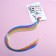 Hairpins for hair, colored strand "I am otu, and I'm a beauty"