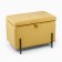 Bange with storage of Andres 460, Ultra Mustard fabric