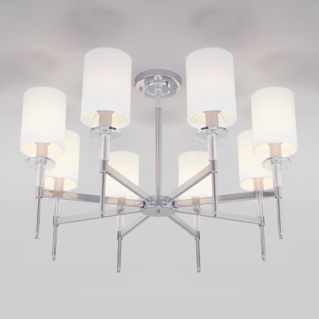 Ceiling chandelier with lampshades Brielle, 40W, E14, 81.5x81.5x53.5 cm-2