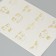 Stickers (stickers) "Smiley" 10x15 cm, color gold, 5-307