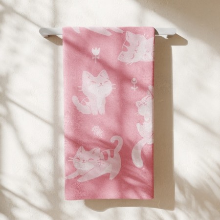 Tenle Ethel "Playful Cat", 50x90 cm, 100% cotton, 420 g/m2-10