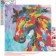 Diamond mosaic 5D "Horse" 30 × 30 cm, without a subframe, partial filling