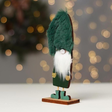 New Year's decor "Little dwarf" 6 × 4 × 19.5 cm, green