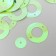 Sequins "circle in the ring" light green set 30 g d = 2 cm