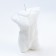 Figure candle "Male torso", 10 cm, white