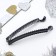 Hair banana "Classic" loops, 9.5 cm, black
