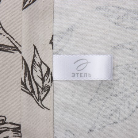 Black Flowers tablecloth 149x110cm, 100% HL, sarzha 190 g/m2-6