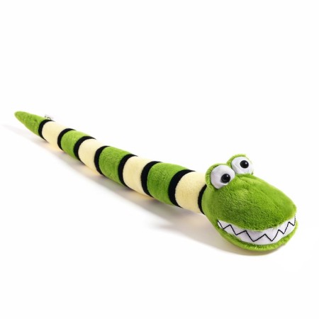Soft toy "Snake", striped, 59 cm, green color-2