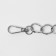 A chain for a bag, with carbines, metal, 19 × 15 mm, 120 cm, silver color